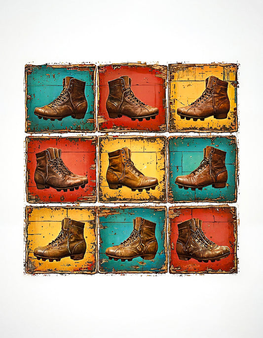 LÁMINA BOTAS FÚTBOL VINTAGE